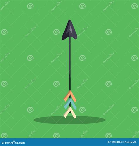 Feather Arrow Black 16 Stock Vector Illustration Of Arrow 197984204