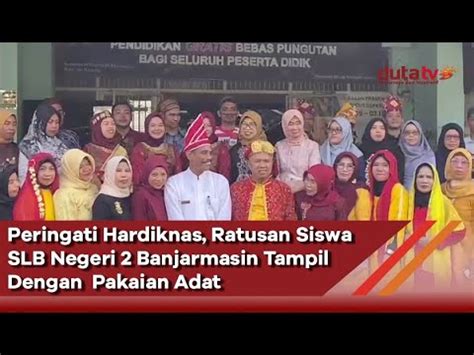 Peringati Hardiknas Ratusan Siswa SLB Negeri 2 Banjarmasin Tampil