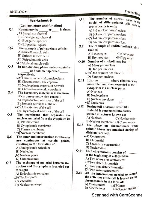 SOLUTION Biology Cell Structure And Function Mcqs Studypool