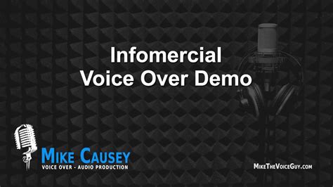 Mike Causey Voice Over Infomercial Demo Youtube