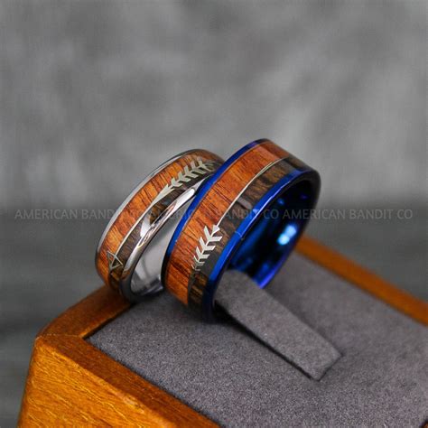 Wood Rings Wood Wedding Bands Wood Wedding Rings Silver Wedding