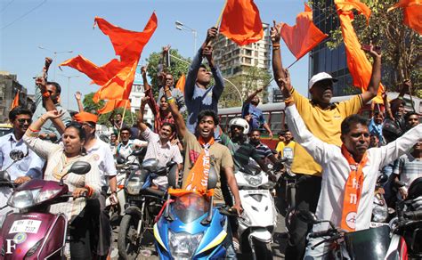 Bmc Election 2017 Shiv Sena Party And Bjp Supporters Workers Celebrate