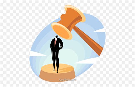 Businessman With A Gavel Royalty Free Vector Clip Art Illustration Gavel Clipart Free Flyclipart