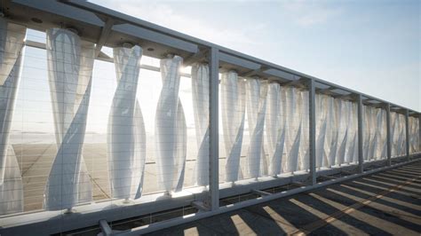 Super Impressive Wall Of Wind Turbines Yield 2200 Kwh Of Quiet Energy