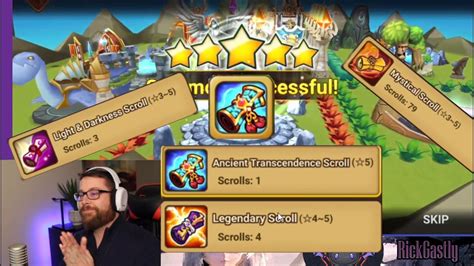 Ancient Transcendence Scroll Summons Summoners War YouTube