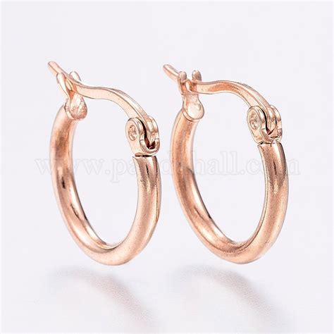 Wholesale Stainless Steel Hoop Earrings Pandahall