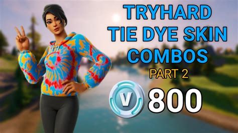 The Best Tryhard Tie Dye Skin Set Color Crush Skin Combos In Fortnite