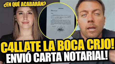 Yiddá Eslava SE CANSÓ y le envía carta notarial a Julián Zucchi y le