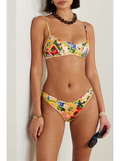 ZIMMERMANN Alight Floral Print Bikini NET A PORTER