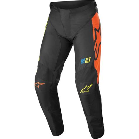 Pantaloni Mito Cross Enduro Alpinestars Racer Compass Nero Giallo Fluo