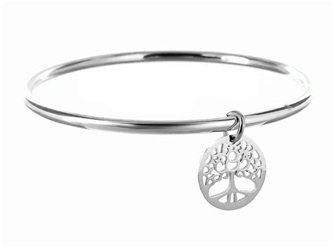 Bracelet Jonc Arbre De Vie Acier Emotional