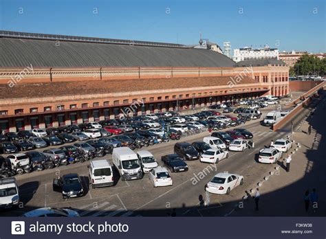 Car Park At Atocha Train Or Railway Station Madrid Spain Stock Photo