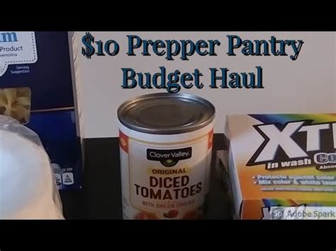 Prepper Pantry Budget Haul Youtube