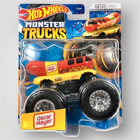 Hot Wheels Monster Truck 2023 Oscar Mayer Snack Pack Weiner Mobile Crushable Car Vinted