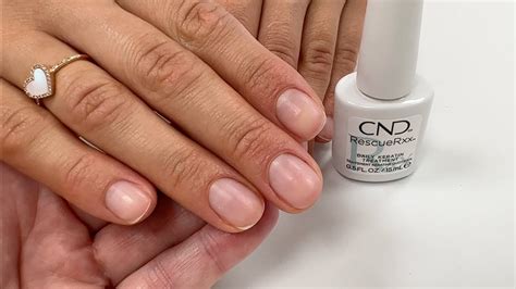 Treating Peeling Nails With Cnd Rescue Rxx Keratin Treatment Pro Nail