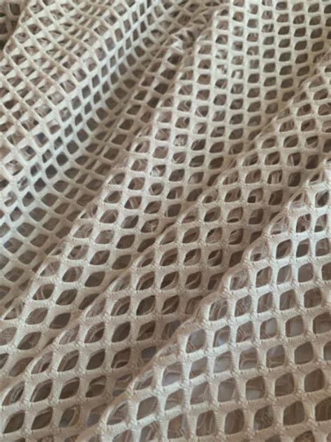 58 Nude Poly Mesh Fabric Per Yard 75 Percent Poly 17 Etsy