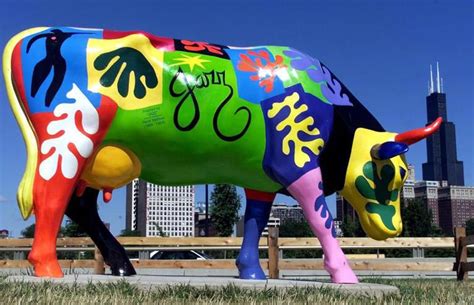 The Jazz Cow Is One Of The 300 Life Size Painted And Sculpted