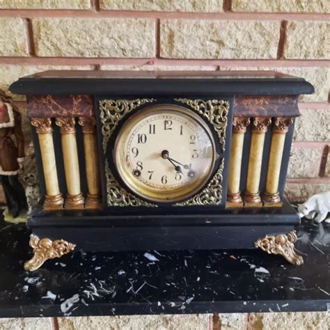 Antique Seth Thomas Shelf Mantle Clock Circa 1909 £20000 Picclick Uk