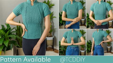 How To Crochet A Tee Shirt Pattern And Tutorial Diy Youtube