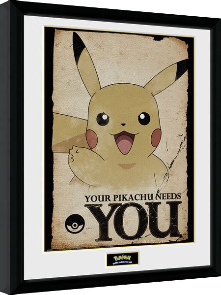 Pokemon Pikachu Needs You Poster Enmarcado Posters Es