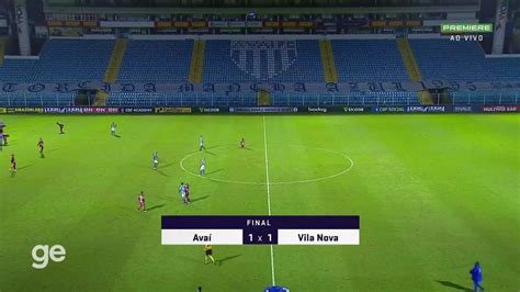 Avaí 1 x 1 Vila Nova assista aos gols e melhores momentos