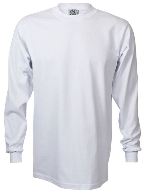 White Premium Heavyweight Long Sleeve T Shirt