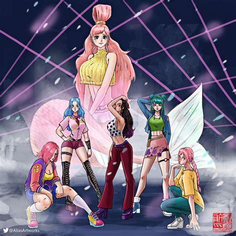 [OC fanart] One Piece Princesses as a k-pop group : r/OnePiece