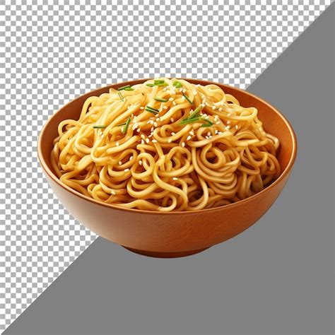 Premium Psd Noodles Against Transparent Background Ai Generated