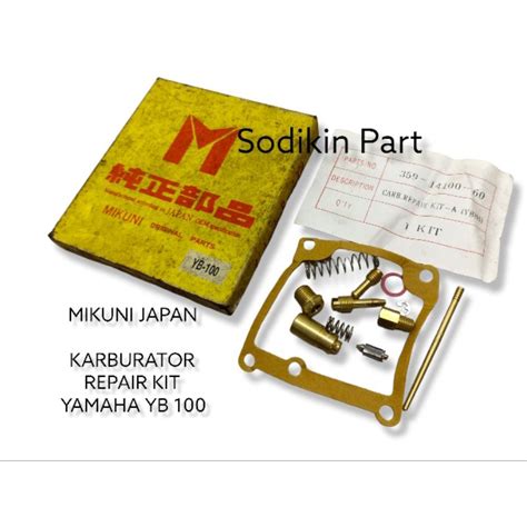 Jual ISI KARBU REPAIR KIT REPARKIT YAMAHA YB 100 YL 100 NOS MIKUNI