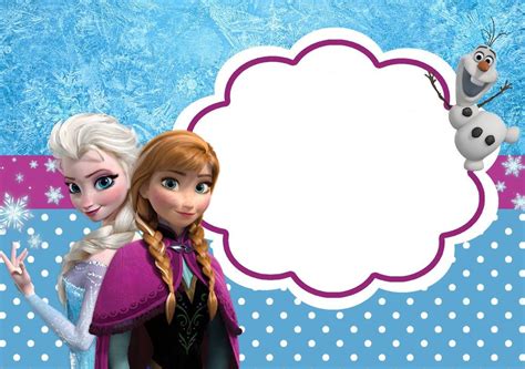 Te Invito A Mi Cumplea Os Invitaciones De Frozen Etiquetas De Frozen