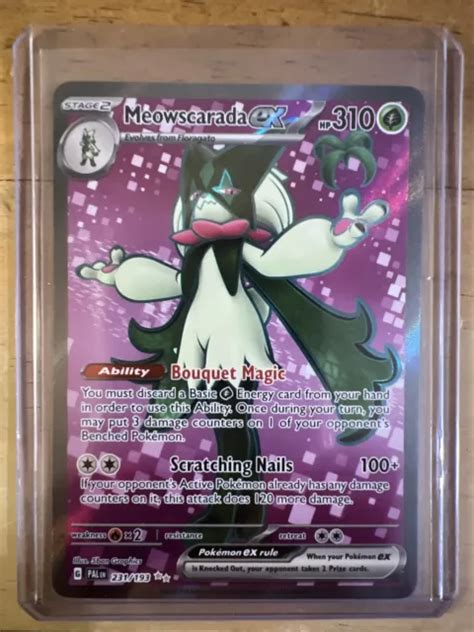 Meowscarada Ex Full Art Paldea Evolved Secret Rare Pok Mon Tcg