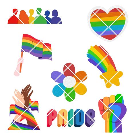 Lgbtq Pride Sticker Pack Proud Stickers Bundle Rainbow Sticker Pride Month Sticker Pack Etsy