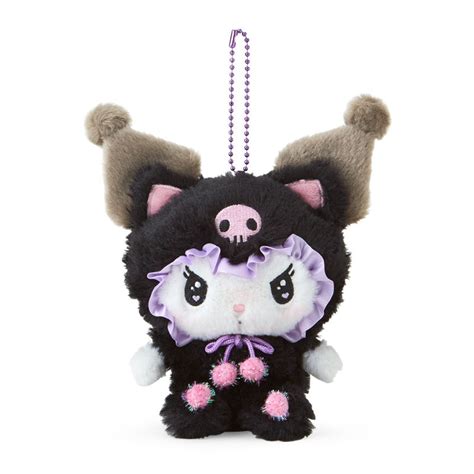 Peluche Porte clés Kuromi Sanrio Kuro Neko Meccha Japan