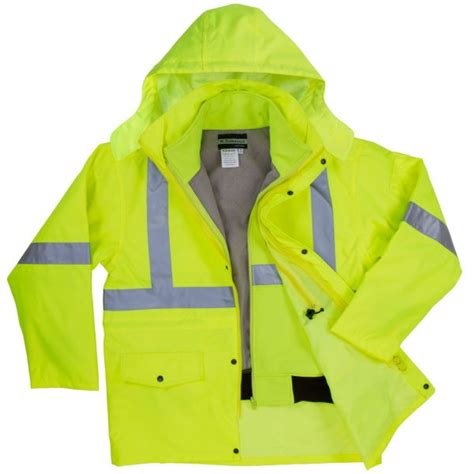 High Visibility In Parka Jacket With Soft Shell Inner Jacket Sumaggo