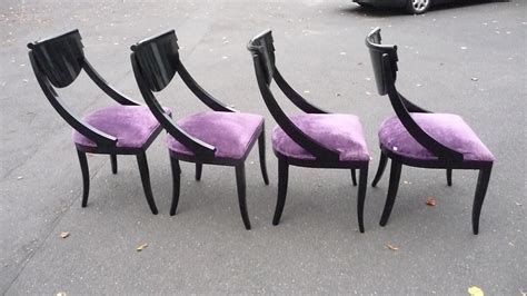 A Set Of Four Gondola Dining Chairs By Pietro Costantini Italy 1980s