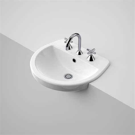 Caroma Cosmo Semi Recessed Basin 3th 864035w Au