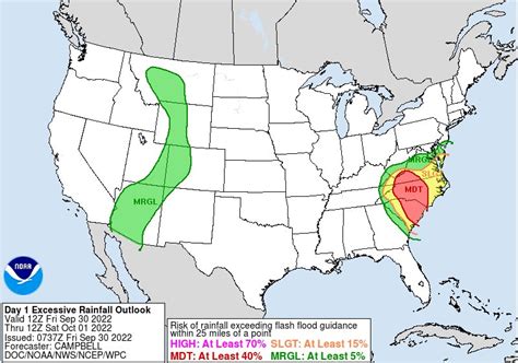 Nws Weather Prediction Center On Twitter A Moderate Risk Is In Effect In Our Day 1 Excessive