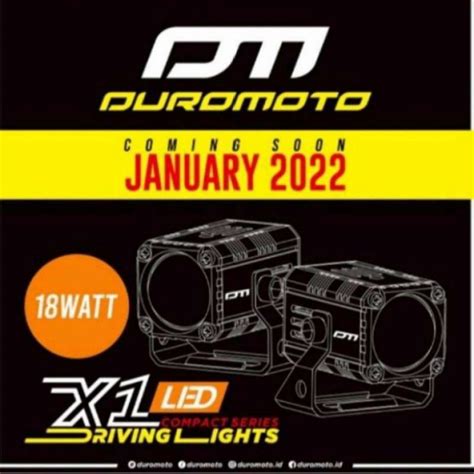 Jual Duromoto X1 Led Mini Driving Light Universal Motor 20 Watt Garansi