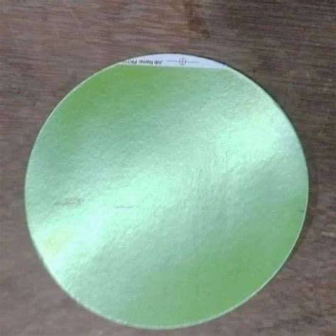 Disposable Green 7inch Plain Paper Plate Raw Material Packaging Type