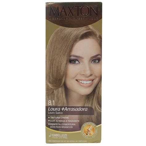 KIT PRÁTICO EMBELLEZE MAXTON COLORAÇÃO CREME 8 1 LOURO