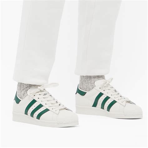 Adidas Superstar 82 White And Dark Green End Nz