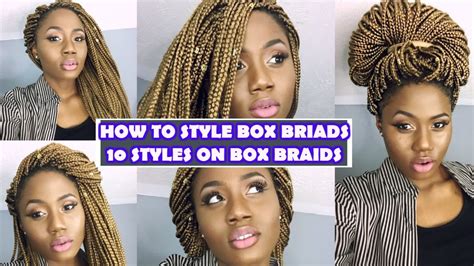 10 Easy Ways To Style Long Box Braids Youtube