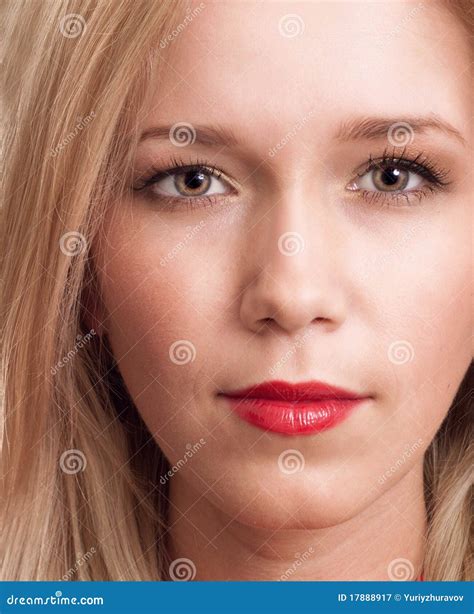 Portrait Of Beautiful Blonde Woman Stock Image Image Of Fashion