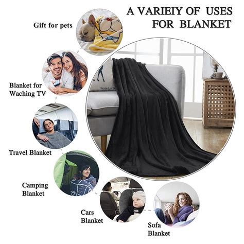 Howarmer Super Light Cozy Polyester Throw Blanket Multipurpose For