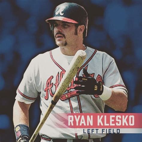 Playing Left Field For The AllTFTeam Ryan Klesko Atlanta Braves