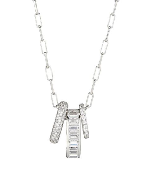 Buy Adriana Orsini Stacked Sterling Silver Cubic Zirconia Triple