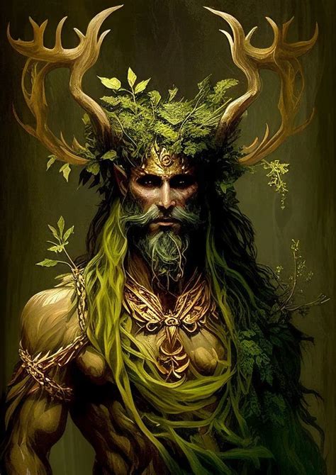 Cernunnos Celtic God of Nature Digital Art the Horned God Digital Image ...