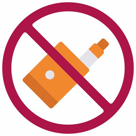 No Vaping Prohibited Smoking Vape Icon Download On Iconfinder