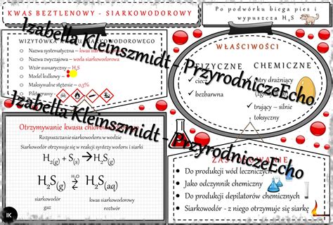 Sketchnotka Notatka Kwasy Beztlenowe Kwas Siarkowodorowy Wykonana