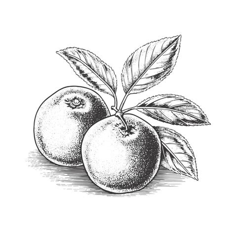 Premium Vector | Kumquat vector drawing isolated hand drawn engraved style illustration